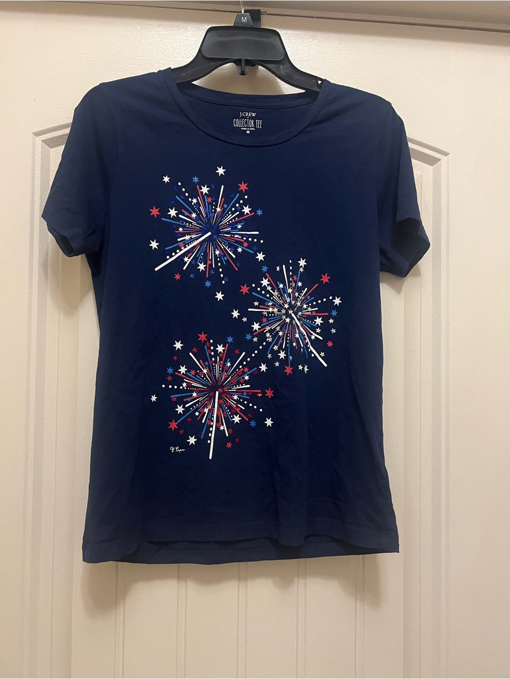 J. Crew Navy Starburst Graphic Collector Tee